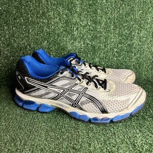 Asics‎ Gel Cumulus 15 Mesh Breathable Vintage Running Shoes White Blue Mens 11.5